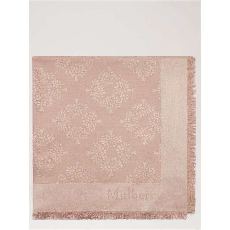 Mulberry Tree Square Rosewater Silk Cotton